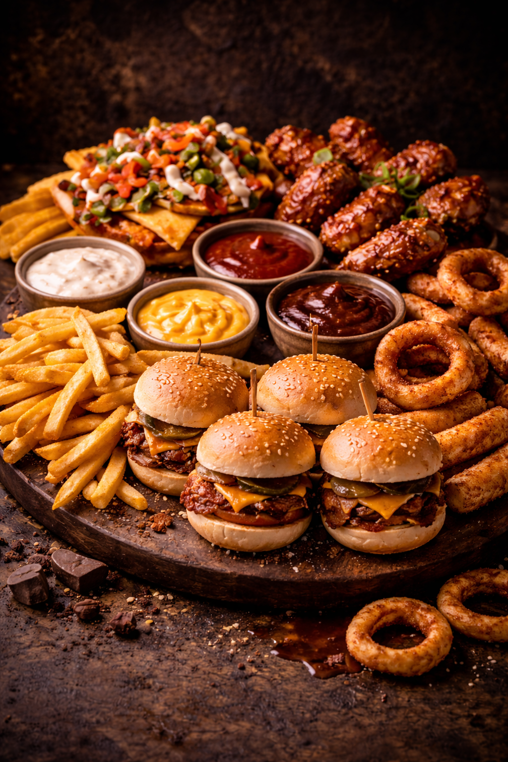 Burger platter